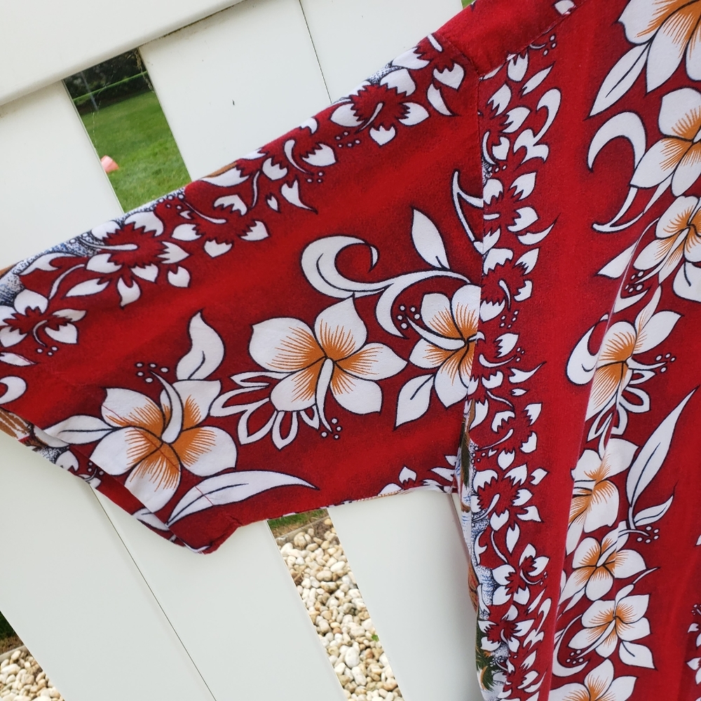 💋3/$20 SALE!💋Puritan Tropical Hawaiian Button Down - Picture 3 of 6